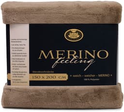 Gözze Merino Wendewohndecke | Braun