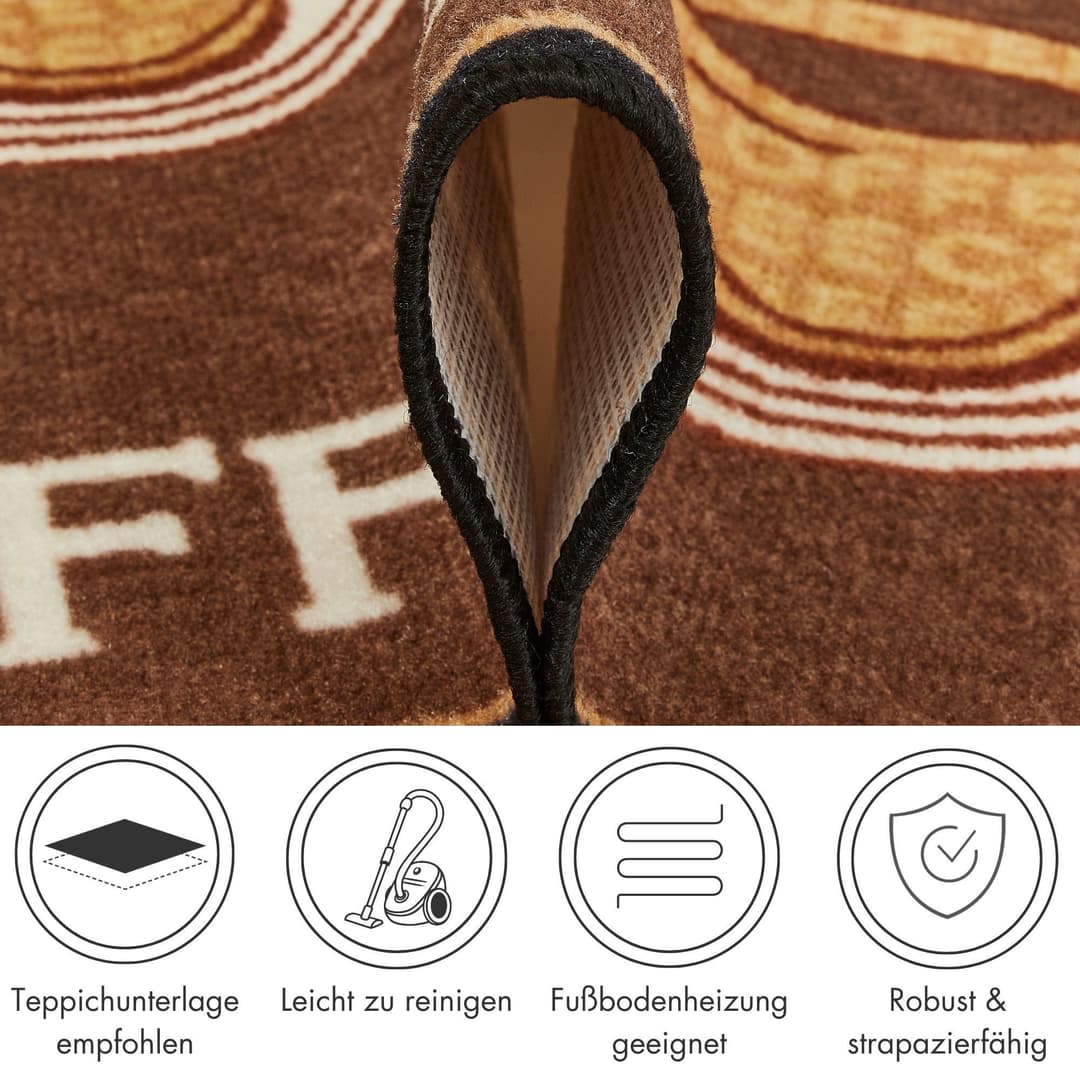 Andiamo Küchenläufer Coffee | Braun