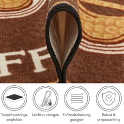 Andiamo Küchenläufer Coffee | Braun