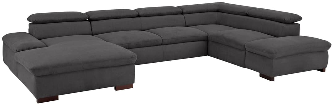 Home affaire Wohnlandschaft Alberto U-Form | Grau