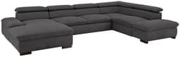 Home affaire Wohnlandschaft Alberto U-Form | Grau