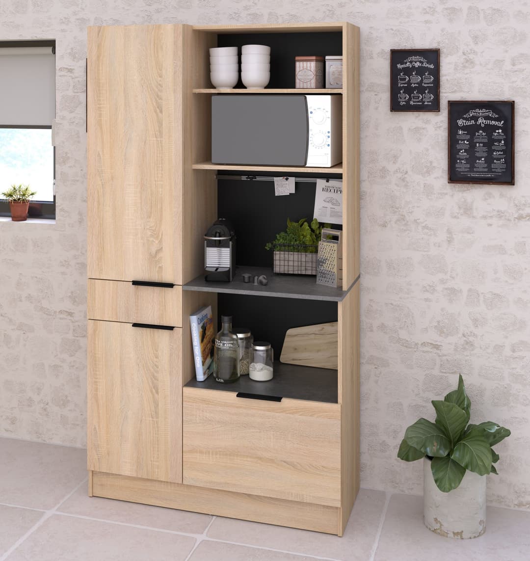 Parisot Buffet Fumay 11 Geschirrschrank | Holztöne