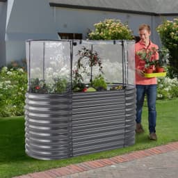 KONIFERA Hochbeet 2-in-1 | Schwarz