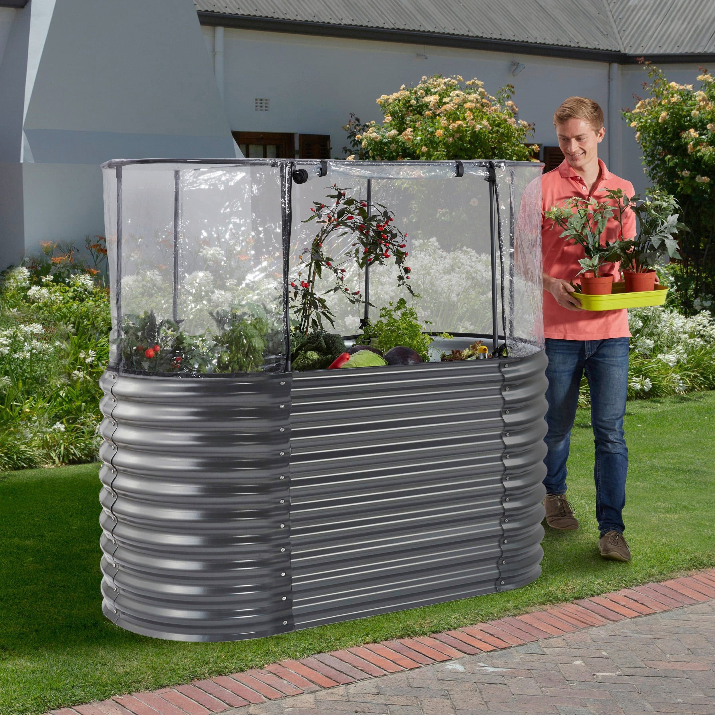 KONIFERA Hochbeet 2-in-1 | Schwarz