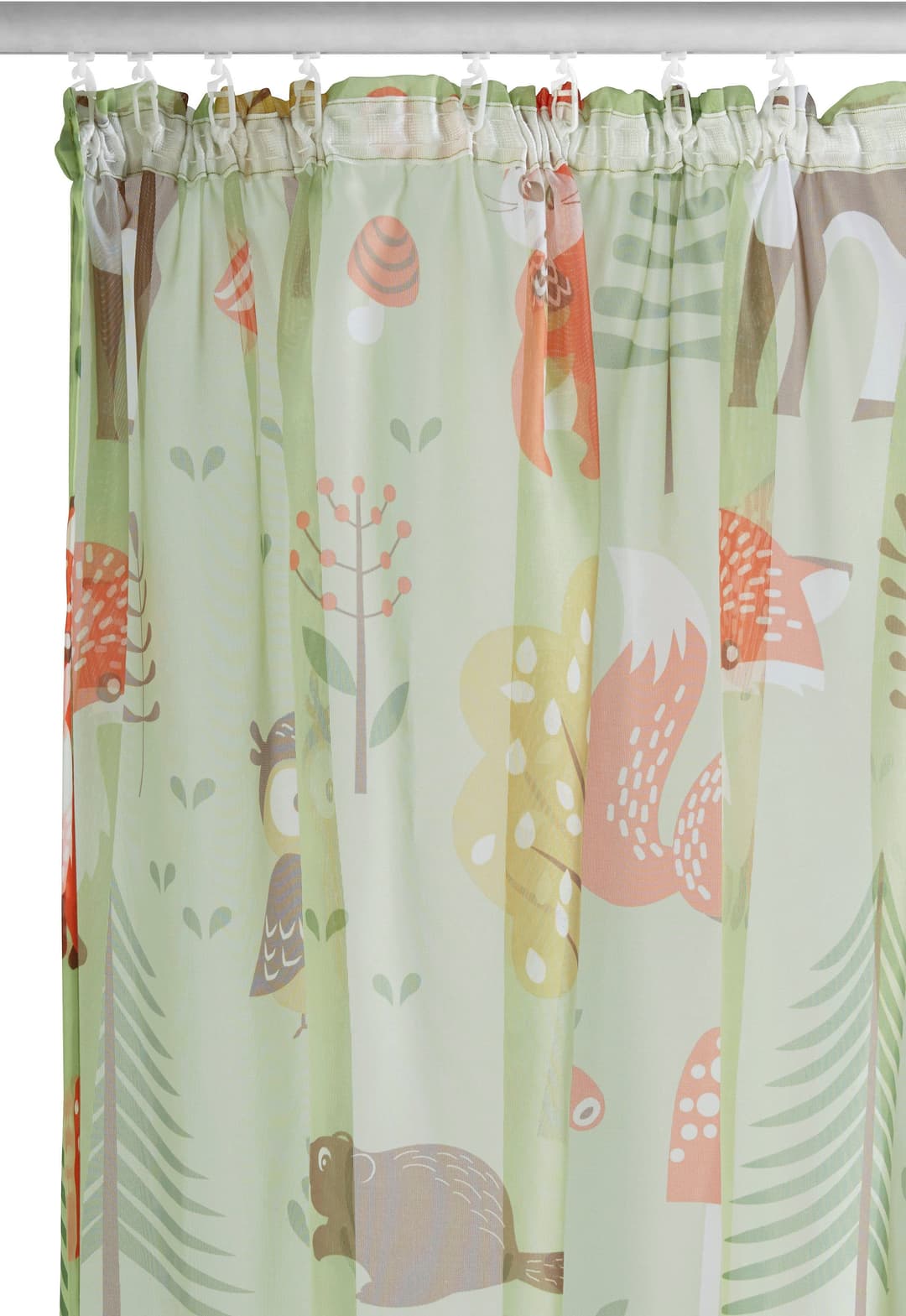 OTTO home Gardine Waldtiere | Grün
