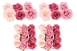 Kunstblume Pick Soft-Rosen | Weiß