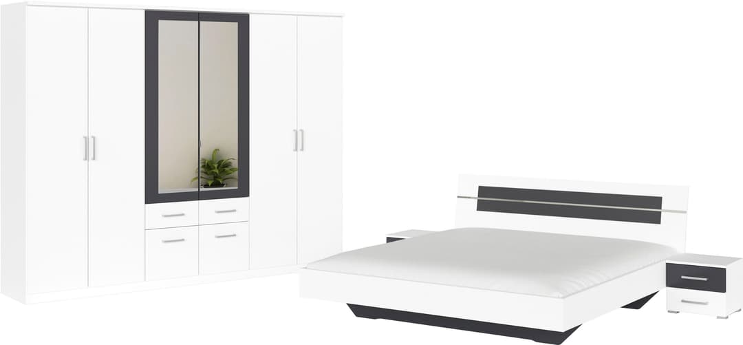 rauch Schlafzimmer-Set BURANO | Weiß