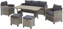 KONIFERA Gartenlounge-Set Amsterdam | Grau