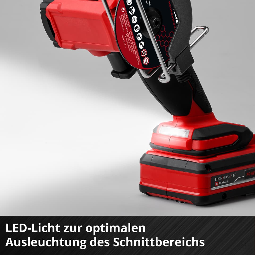 Einhell Akku-Trennschleifer TP-CO 18/76-C Li BL-Solo | Schwarz
