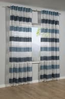 GARDINIA Gardine Schal mit Gardinenband Etamine | Blau