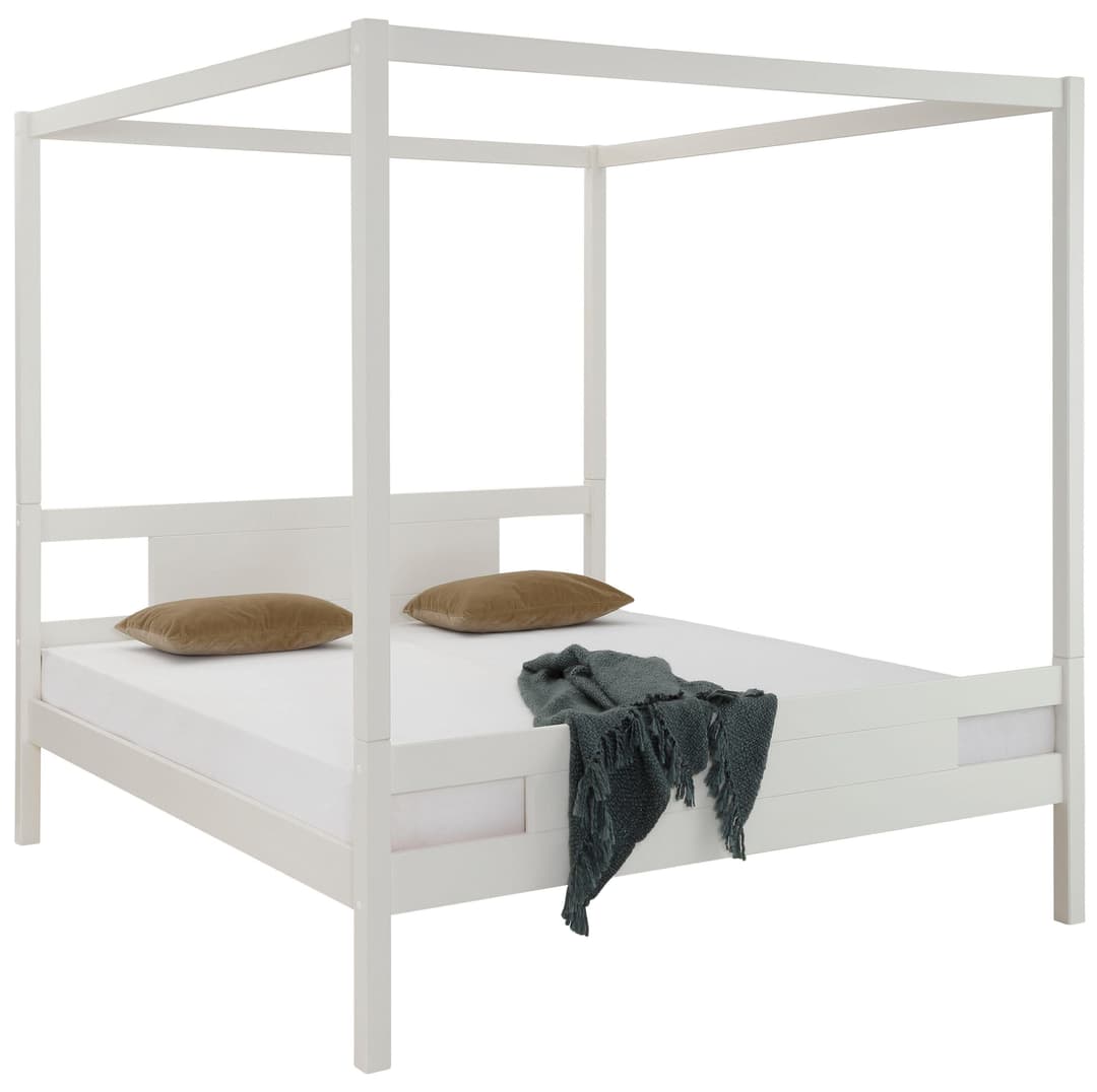 OTTO home Massivholzbett KYOTO Himmelbett | Weiß