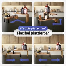 WENKO Küchenregal Modell Vali Akazie | Holztöne