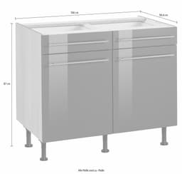 OPTIFIT Unterschrank Bern | Weiß