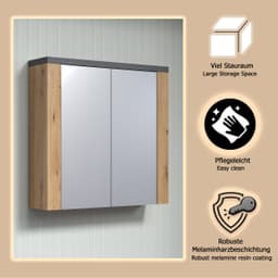 welltime Spiegelschrank Ambres | Holztöne