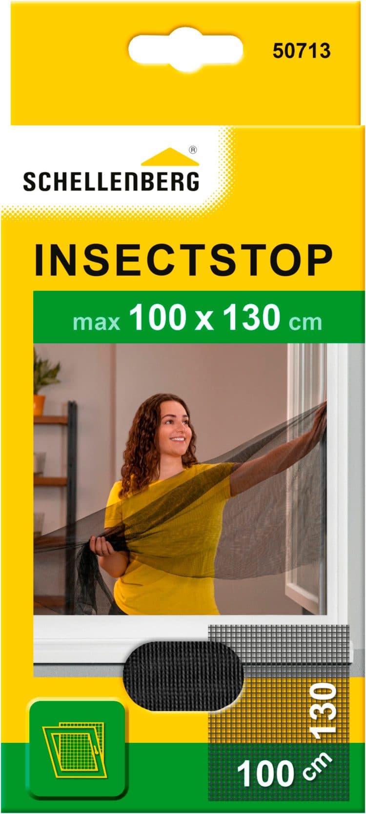 SCHELLENBERG Fliegengitter-Gewebe für Fenster | Grau