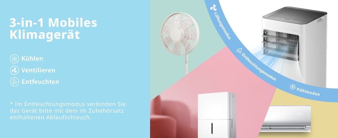 comfee 3-in-1-Klimagerät »Easy Cool 7000« | Weiß