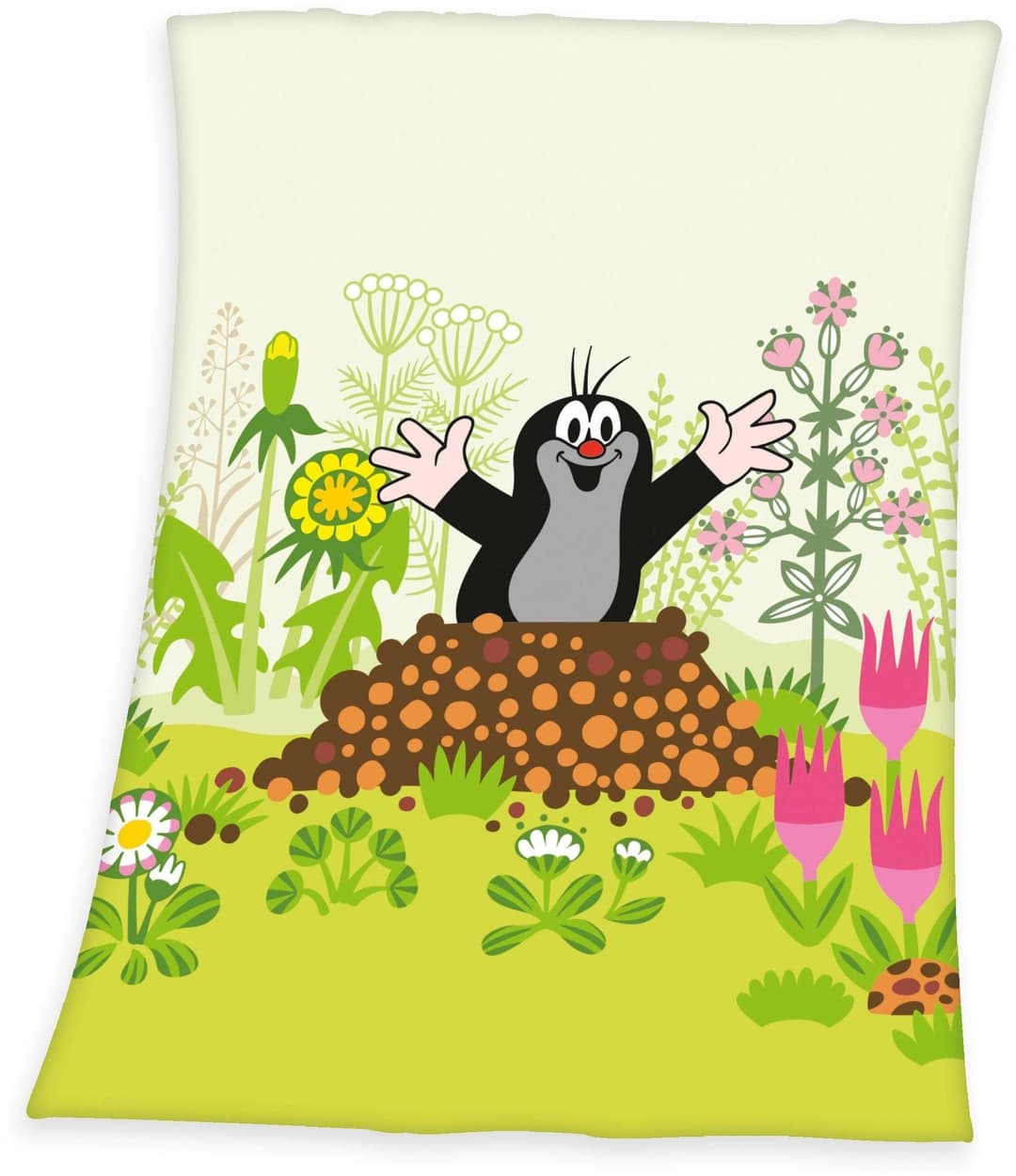 Der kleine Maulwurf Kuscheldecke | Grün
