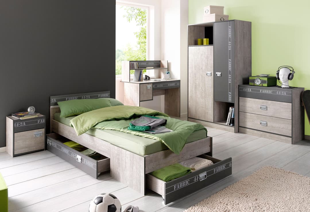 Parisot Nachtkonsole Fabric | Holztöne
