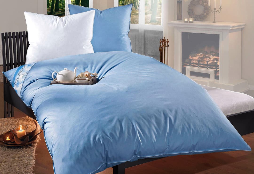 RIBECO Federbettdecke Leon | Blau