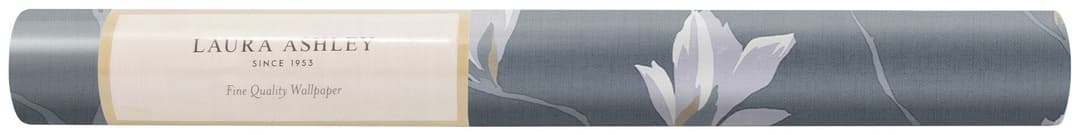 LAURA ASHLEY Vliestapete Magnolia Grove | Grau