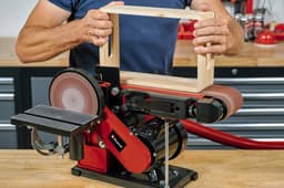 Einhell Stand-Band-Tellerschleifer TC-US 380 | Rot