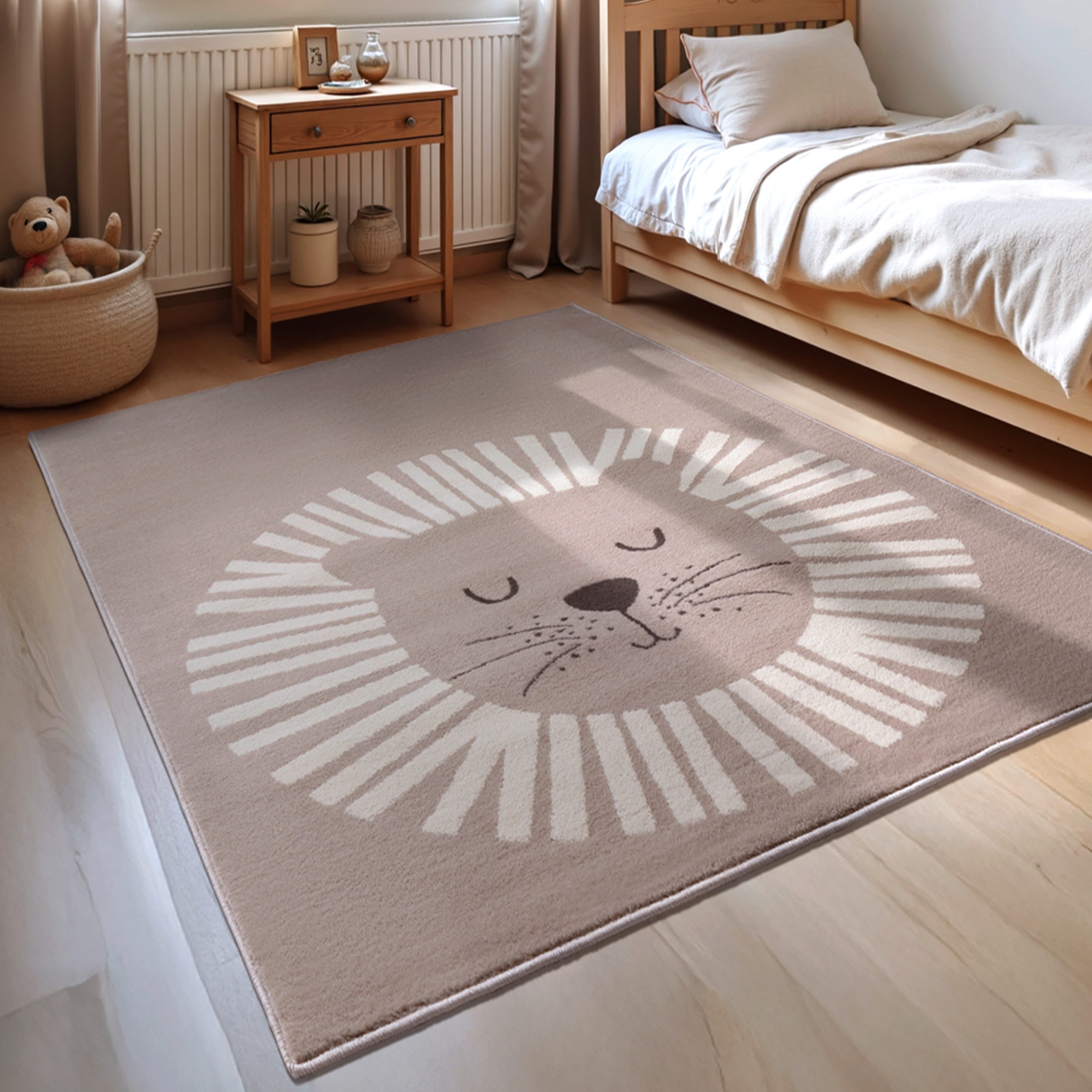 HANSE Home Kinderteppich Happy Lion | Beige