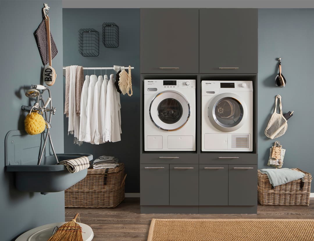 Laundreezy Mehrzweckschrank-Set | Grau