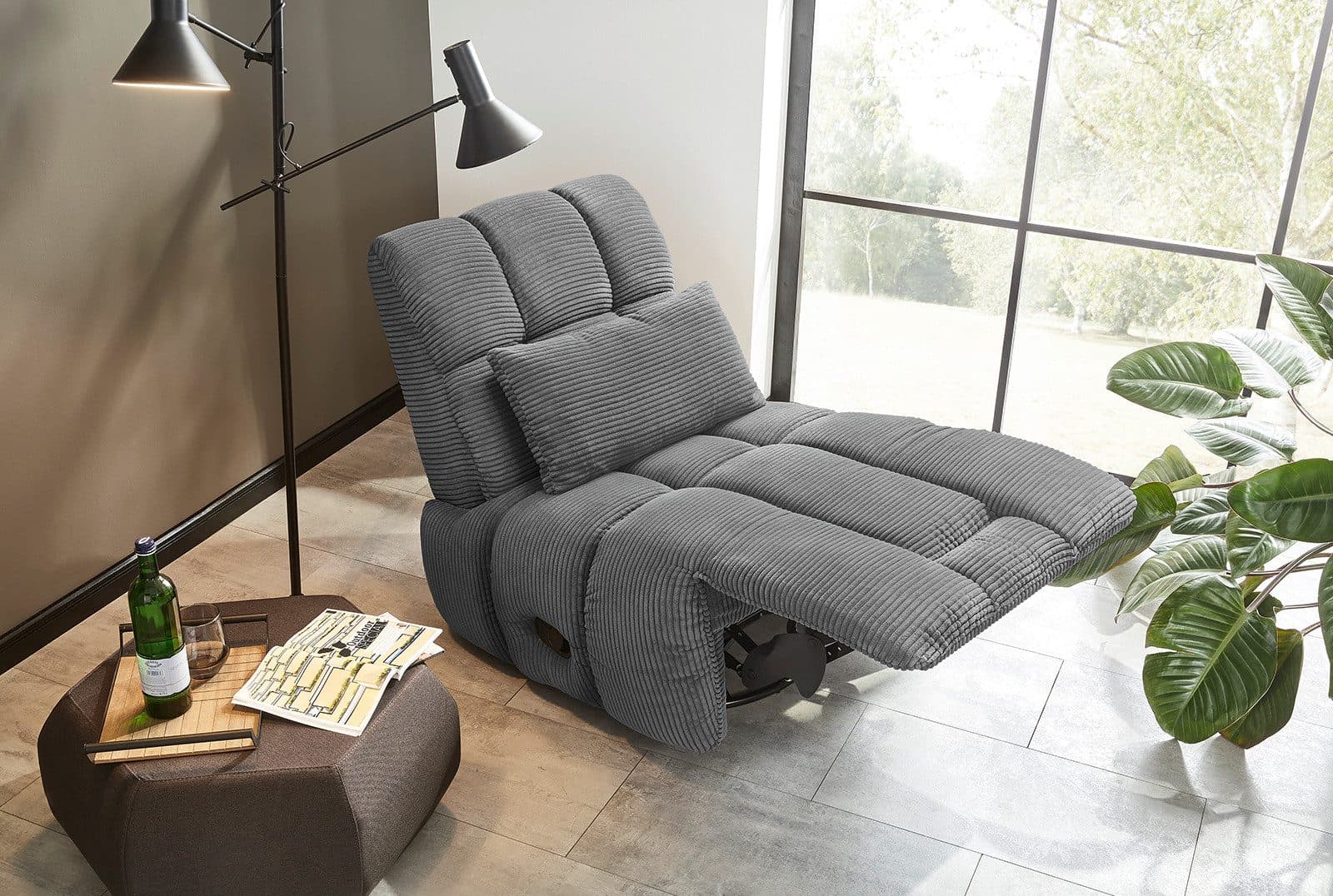 Jockenhöfer Gruppe Relaxsessel Doncaster | Grau