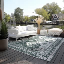 ELLE DECORATION Teppich Dynamic | Grün