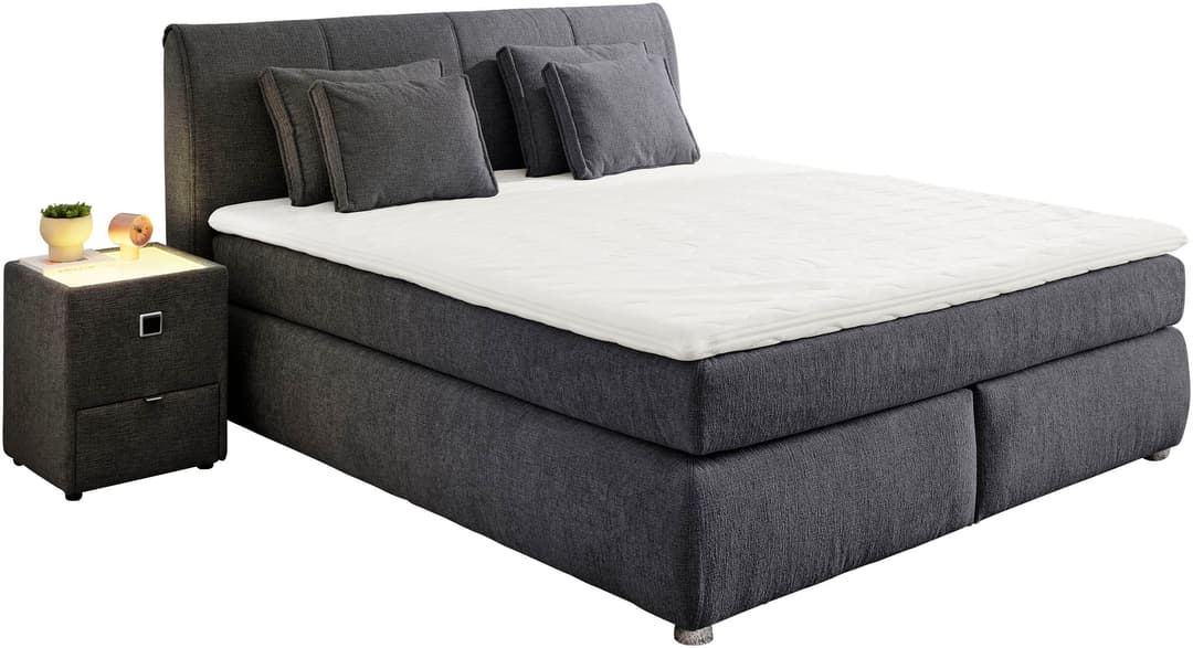 Jockenhöfer Gruppe Boxspringbett Carla | Grau
