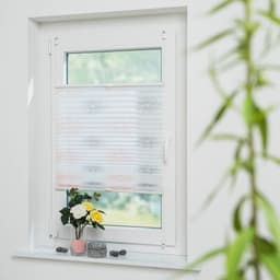 Liedeco Plissee Blume grau | Grau