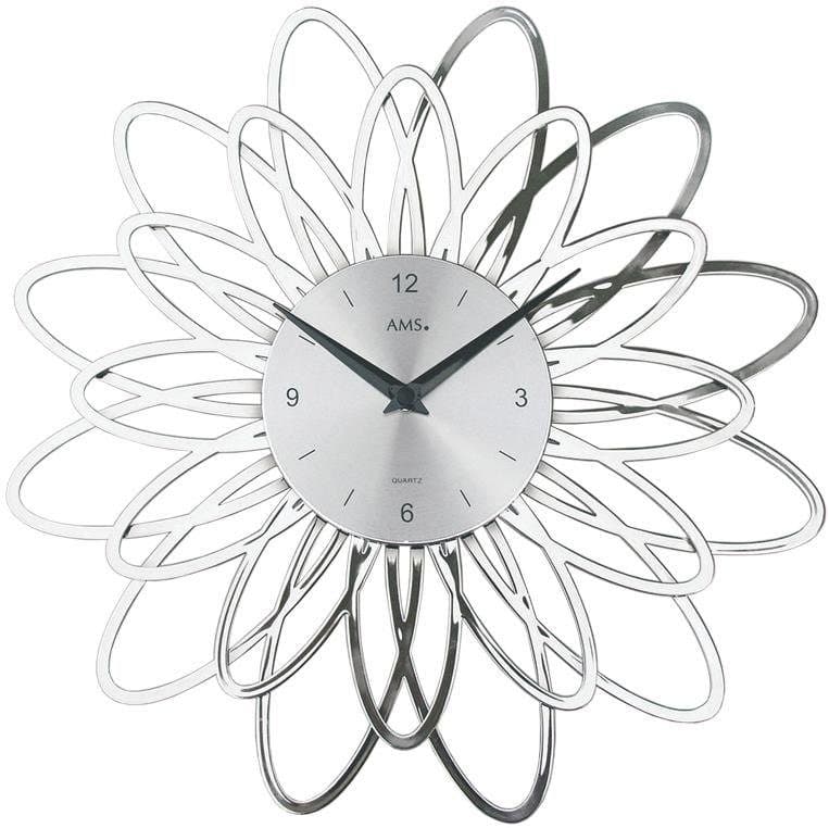 AMS Wanduhr W9362 | Silber