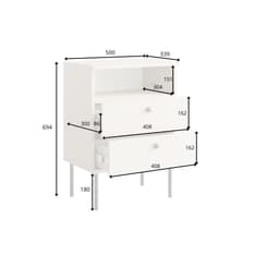 Home affaire Nachttisch Elyria | Beige