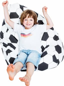 Sitting Point Sitzsack Fussball XL | Mehrfarbig
