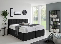 Westfalia Schlafkomfort Boxspringbett Dublin | Schwarz