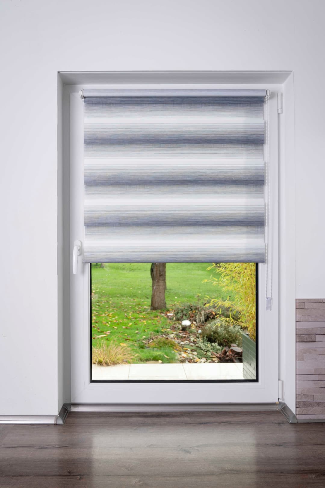 K-HOME Doppelrollo mit Farbverlauf | Grau