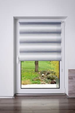 K-HOME Doppelrollo mit Farbverlauf | Grau