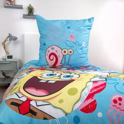 Sponge Bob Bettwäsche Renforcé | Blau