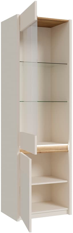 FORTE Oak Squere Vitrine | Beige