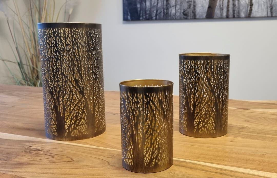 Ambiente Haus Kerzenlaterne Walddesign | Mehrfarbig