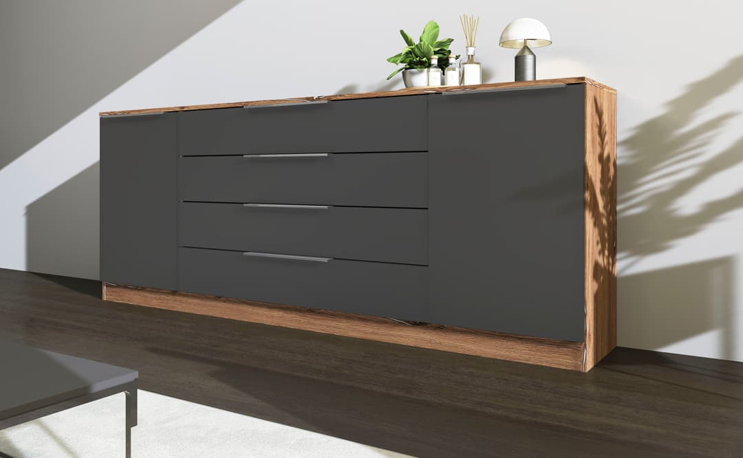 borchardt Möbel Kommode Oliva | Grau