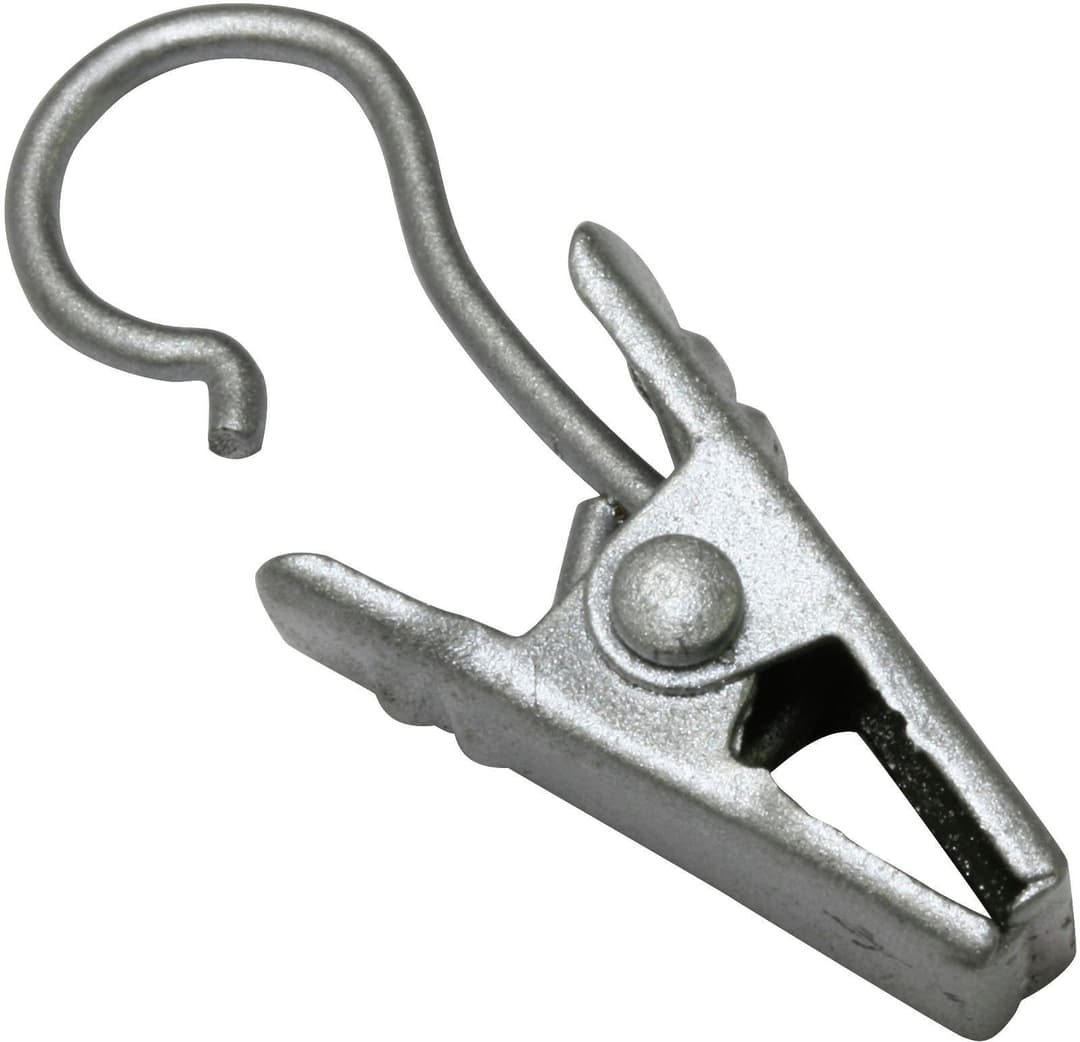 GARDINIA Gardinenhaken Clipshaken | Silber