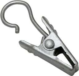 GARDINIA Gardinenhaken Clipshaken | Silber