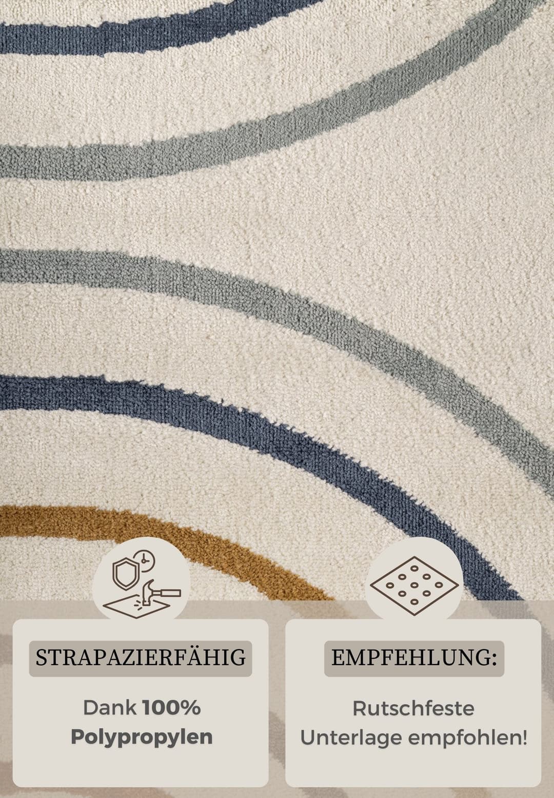 HANSE Home Kinderteppich Double Rainbow | Mehrfarbig