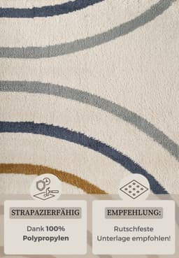 HANSE Home Kinderteppich Double Rainbow | Mehrfarbig