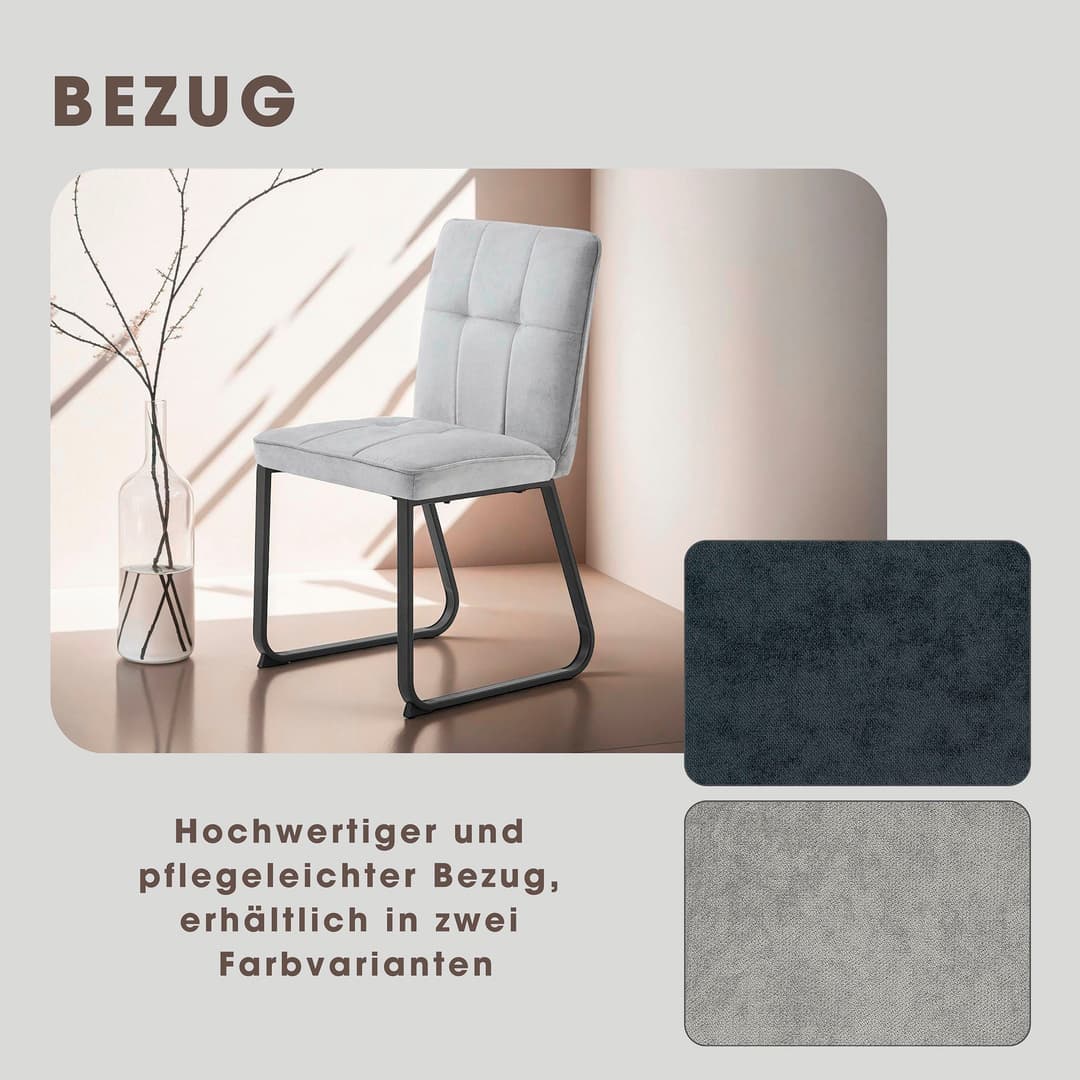 byLIVING Esszimmerstuhl Talea | Grau
