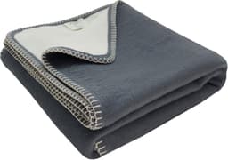 Wohndecke Bio Flanell Doubleface framsohn frottier | Grau