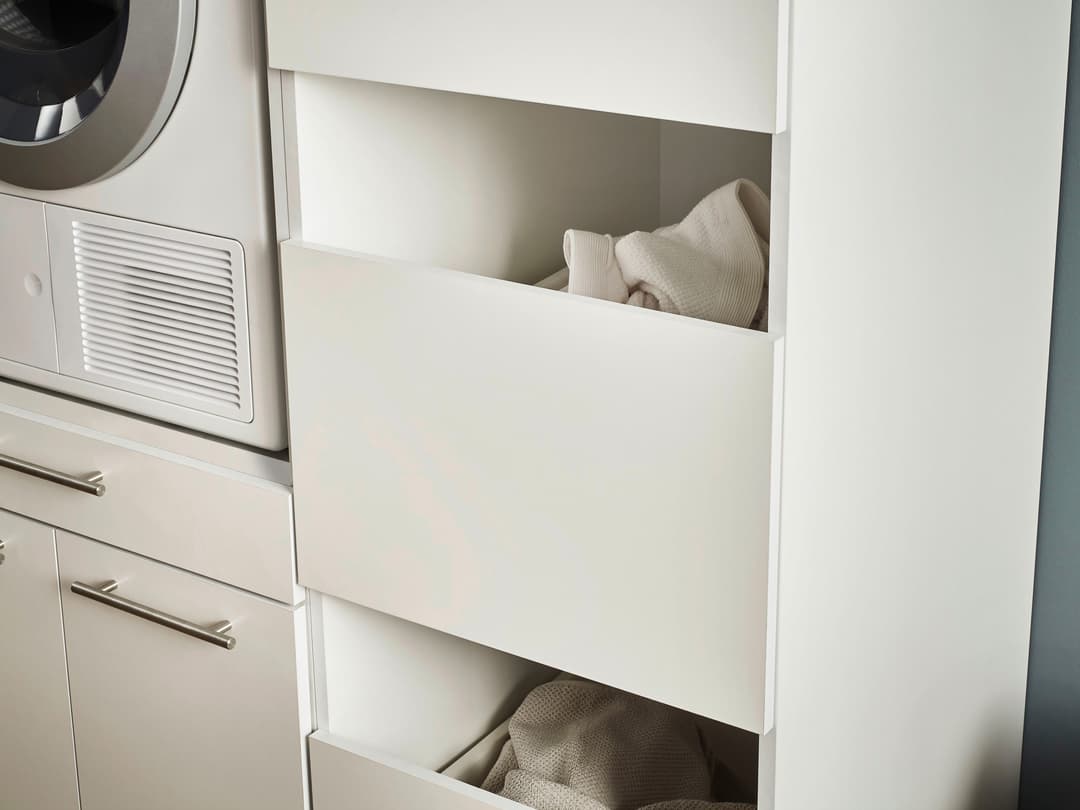 Laundreezy Mehrzweckschrank-Set | Weiß
