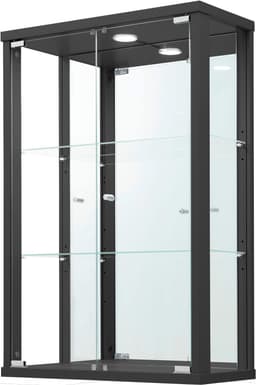 fif möbel Vitrine OPTIMA | Schwarz
