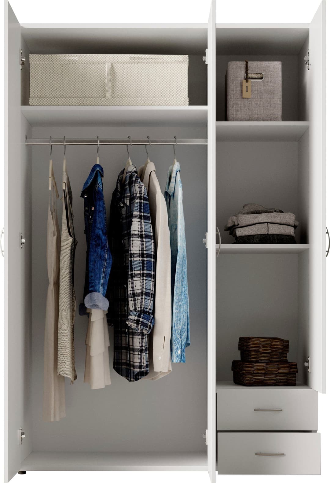 Schlafkontor Kleiderschrank Joe | Weiß